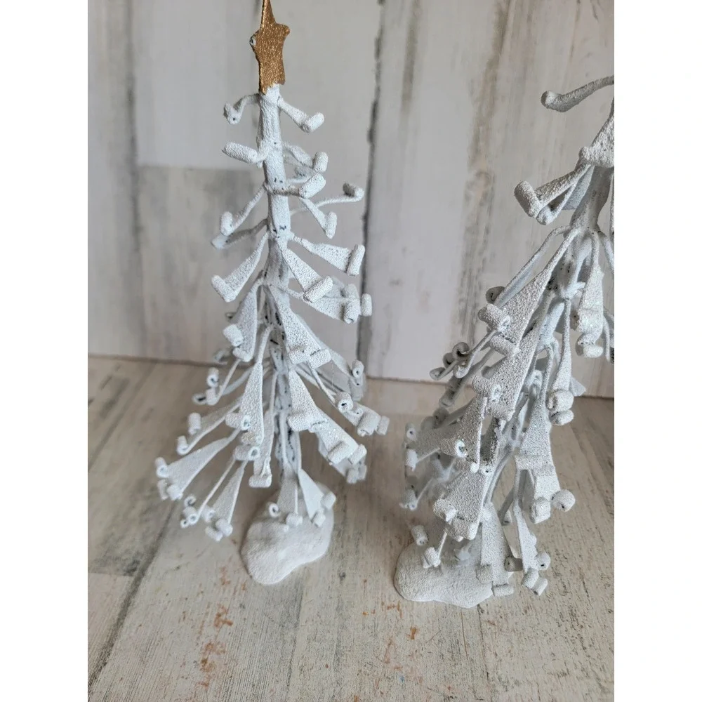 Pacific rim white glitter Xmas tree star Unique Home decor pine set figure